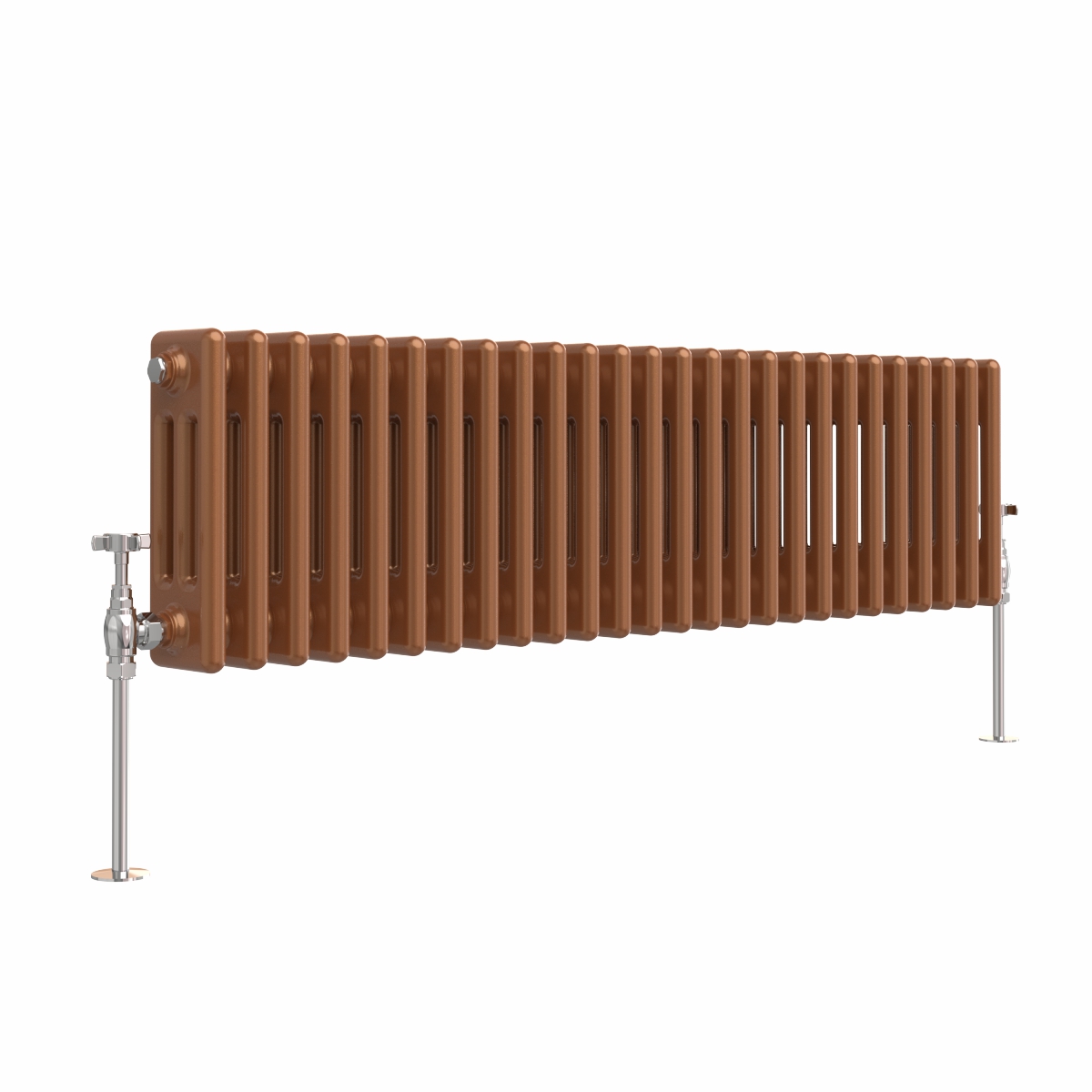 Bern 300 x 1190mm Metallic Bronze Triple Horizontal Column Radiator