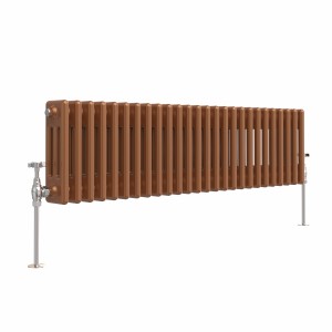 Bern 300 x 1190mm Metallic Bronze Triple Horizontal Column Radiator