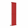 Lulea 1600 x 410mm Signal Red Single Flat Panel Vertical Designer Radiator