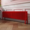 Bern 300 x 1460mm Traditional Signal Red Horizontal Four Column Radiator