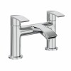 Flow Modern Bath Filler Mixer Tap - Chrome