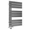 Kristiansund 824 x 500mm Dual Fuel Gunmetal Simple Electric Heated Towel Rail