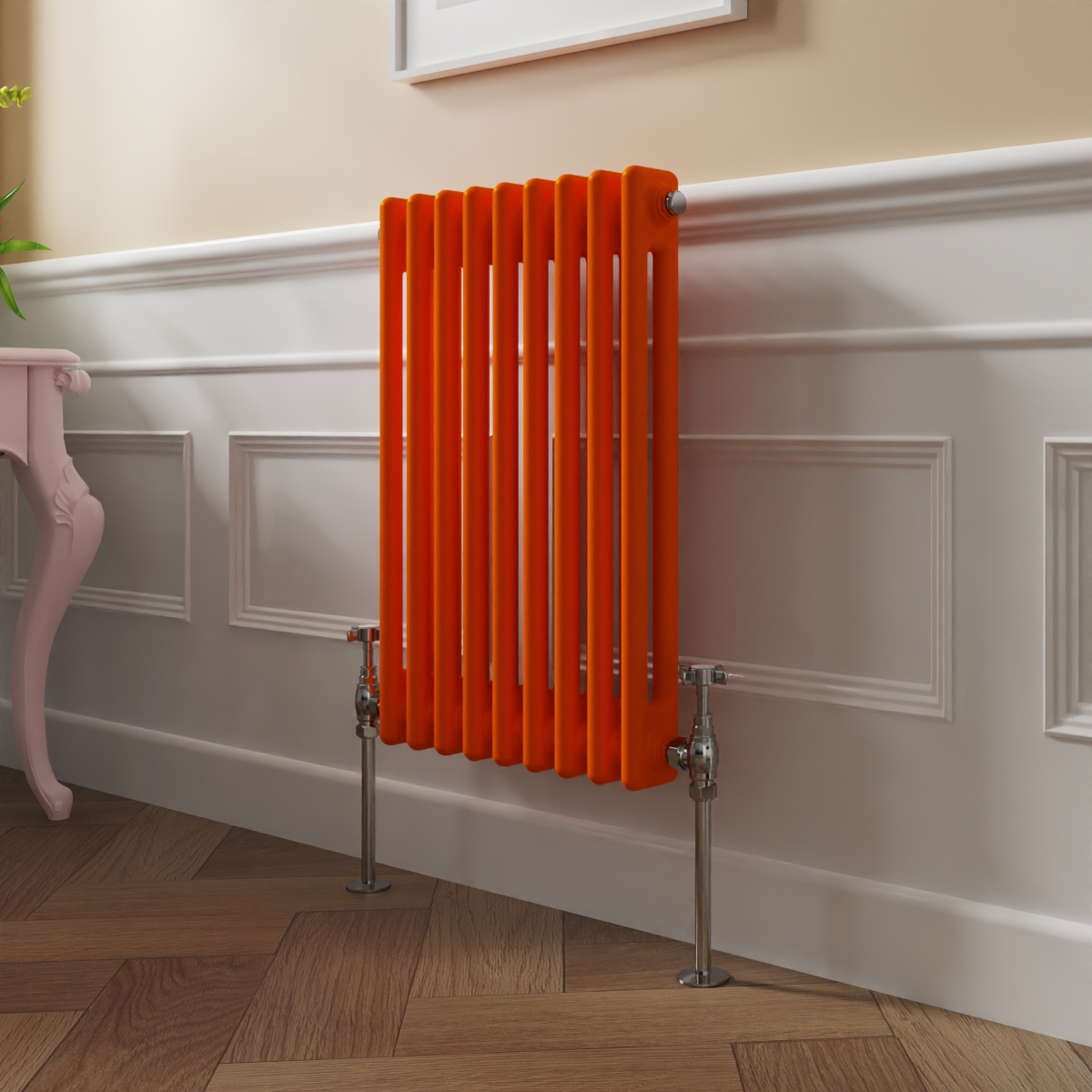Bern 600 x 425mm Bright Orange Double Horizontal Column Radiator