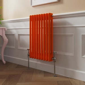 Bern 600 x 425mm Bright Orange Double Horizontal Column Radiator