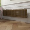 Bern 300 x 1460mm Metallic Gold Double Horizontal Column Radiator