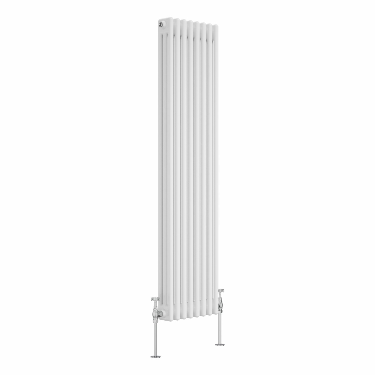 Bern 1500 x 380mm White Triple Column Vertical Traditional Radiator