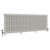 Classic  745 x 2018mm Porcelain White Triple Column Cast Iron Radiator - 32 Sections