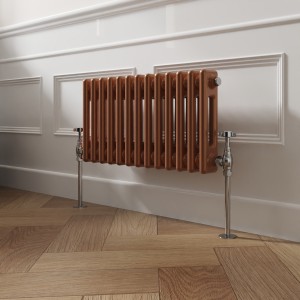 Bern 300 x 605mm Metallic Bronze Double Horizontal Column Radiator