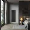 Karlstad 1800 x 546mm Black Single Vertical Flat Panel Designer Radiator