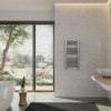 Bergen 800 x 400mm Straight Chrome Heated Towel Rail