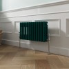 Bern 300 x 605mm Blue Green Triple Horizontal Column Radiator
