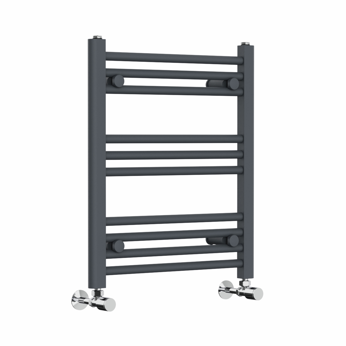 Bergen 600 x 500mm Straight Anthracite Heated Towel Rail