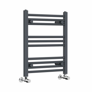 Bergen 600 x 500mm Straight Anthracite Heated Towel Rail