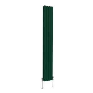 Karlstad 1800 x 274mm Moss Green Double Flat Panel Vertical Designer Radiator