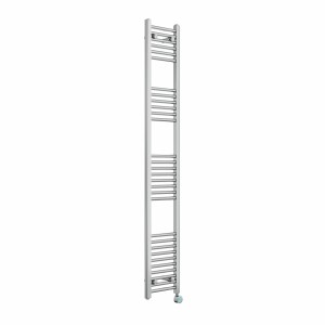 Bergen 1800 x 300mm Straight Chrome Thermostatic Touch Control Wifi Electric Heated Towel Rail