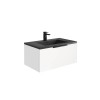 Reid 800mm LED Vanity Unit & Graphite Grey Basin - Matt White