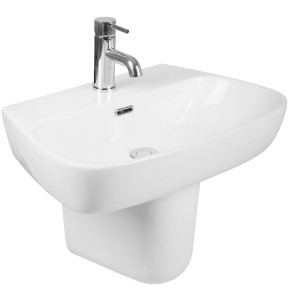 Aria 610mm Basin with Semi Pedestal