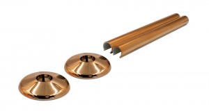 Talon Snappit Radiator Pipe Covers & Collars 200mm - Rose Gold