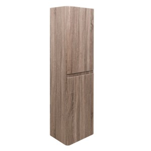 Harmony Oak Wall Mounted Tall Bathroom Storage Unit