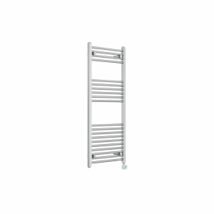 Bergen 1200 x 500mm Straight Chrome Thermostatic Touch Control Electric Heated Towel Rail