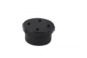 Soil Solvent Weld 110mm Access Cap Black