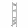 Bergen 1200 x 300mm Dual Fuel Straight Chrome Thermostatic Electric Heated Towel Rail