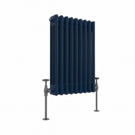 Bern 600 x 425mm Sapphire Blue Triple Horizontal Column Radiator