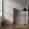 Bern 1500 x 290mm Black Copper Four Column Vertical Traditional Radiator