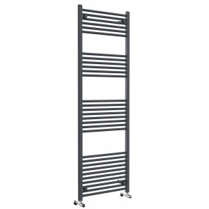 Bergen 1800 x 600mm Straight Anthracite Heated Towel Rail