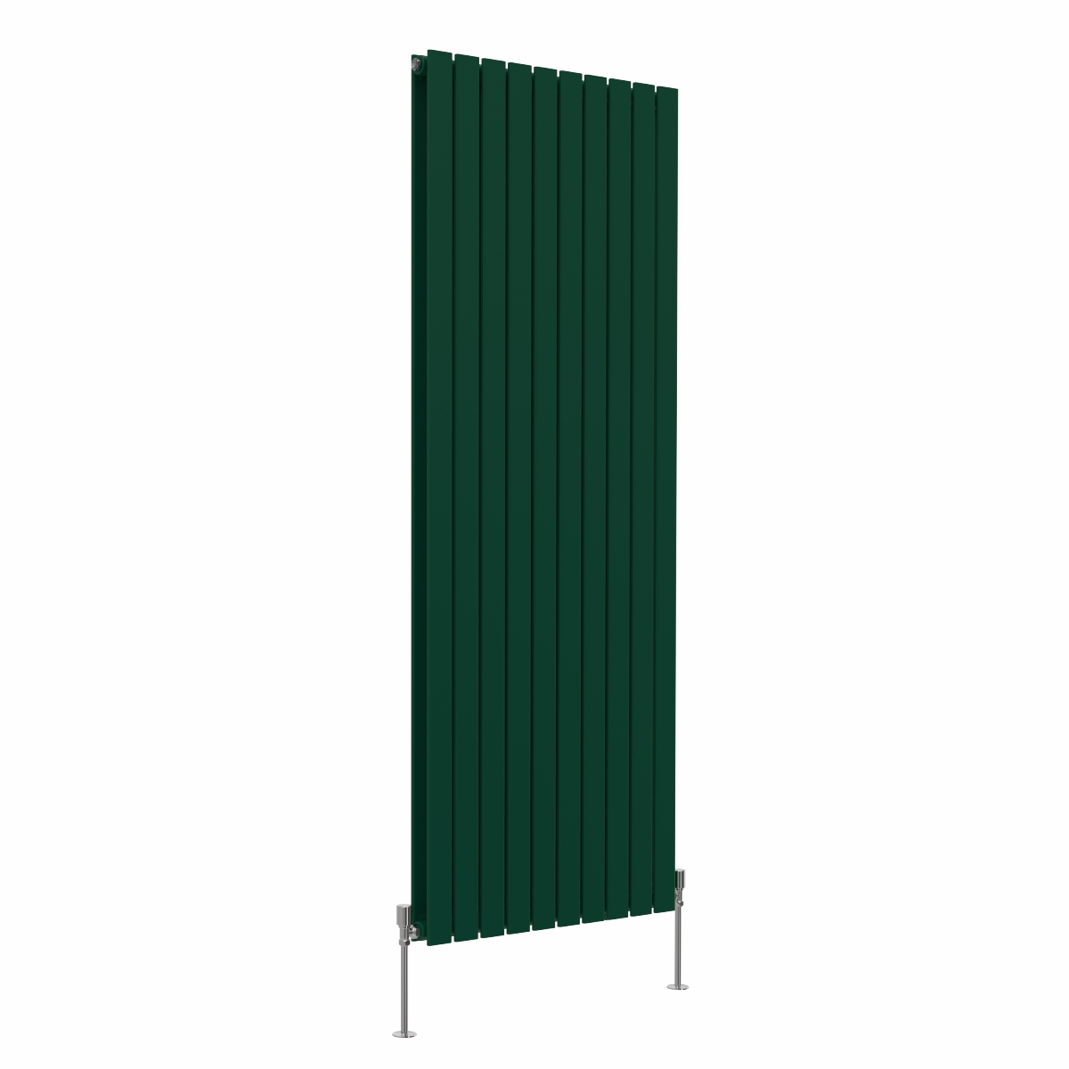 Karlstad 1800 x 682mm Moss Green Double Flat Panel Vertical Designer Radiator