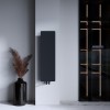 Carisa Croydon 990 x 290mm Black Designer Steel Radiator