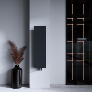 Carisa Croydon 990 x 290mm Black Designer Steel Radiator