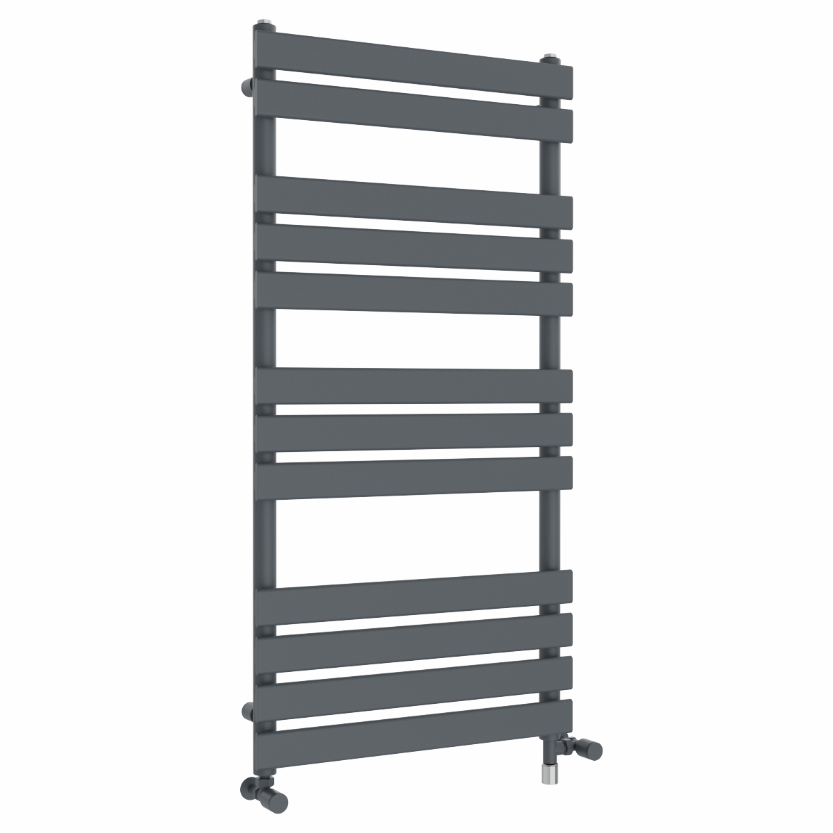 Juva 1200 x 600mm Dual Fuel Sand Grey Flat Panel Simple Electric Heated Towel Rail