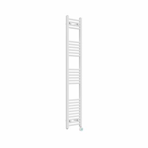 Bergen 1600 x 300mm Straight White Thermostatic Touch Control Electric Heated Towel Rail