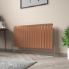 Karlstad 600 x 1158mm Metallic Bronze Single Flat Panel Horizontal Designer Radiator