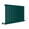 Lulea 600 x 900mm Blue Green Single Flat Panel Horizontal Designer Radiator