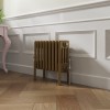 Bern 300 x 425mm Traditional Metallic Gold Horizontal Four Column Radiator