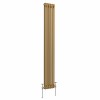 Bern 1800 x 290mm Metallic Gold Double Vertical Column Radiator