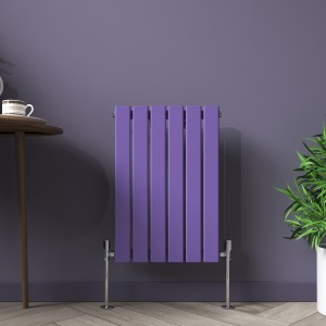 Karlstad Elegant Purple Flat Panel Horizontal Designer Radiator - Choice Of Sizes