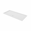 Essentials Anti-Slip 1800 x 900mm Rectangle Stone Shower Tray White