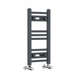 Bergen 600 x 300mm Straight Anthracite Heated Towel Rail