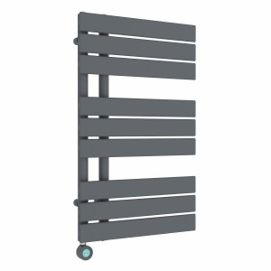 Kristiansund 824 x 500mm Anthracite Electric Thermostatic Touch Control Electric Heated Towel Rail