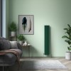 Karlstad 1600 x 274mm Moss Green Double Flat Panel Vertical Designer Radiator