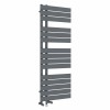 Kristiansund 1380 x 500mm Dual Fuel Anthracite Simple Electric Heated Towel Rail