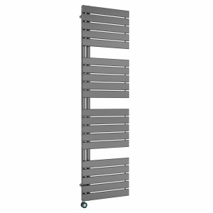 Kristiansund 1800 x 500mm Gunmetal Thermostatic Touch Control Wifi Electric Heated Towel Rail