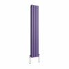 Karlstad 1600 x 274mm Elegant Purple Double Vertical Flat Panel Designer Radiator