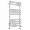 Juva 950 x 500mm Dual Fuel Chrome Flat Panel Thermostatic Touch Control Wifi Electric Heated Towel Rail