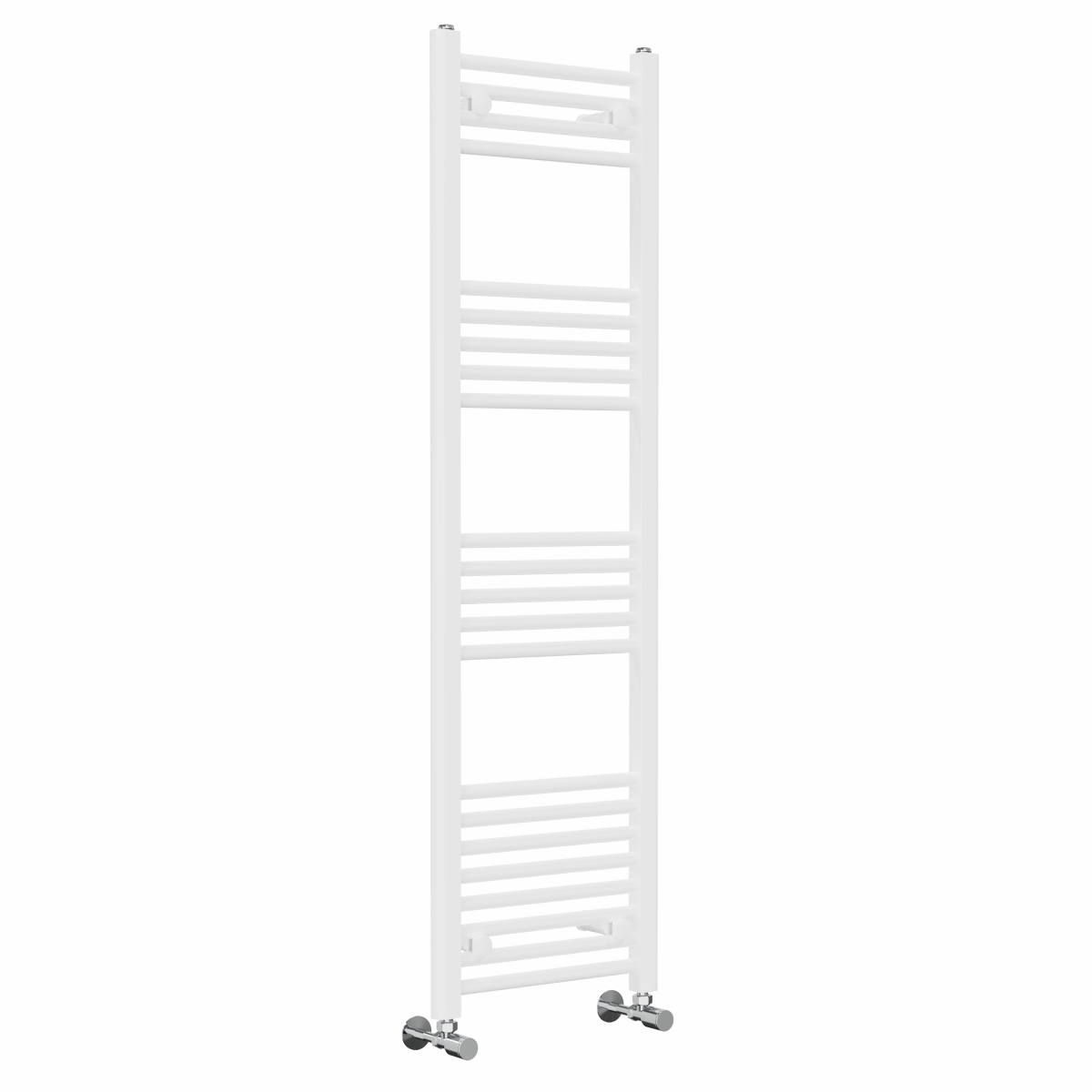 Bergen 1400 x 400mm Straight White Heated Towel Rail