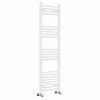 Bergen 1400 x 400mm Straight White Heated Towel Rail