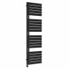 Kristiansund 1800 x 500mm Black Thermostatic Touch Control Electric Heated Towel Rail